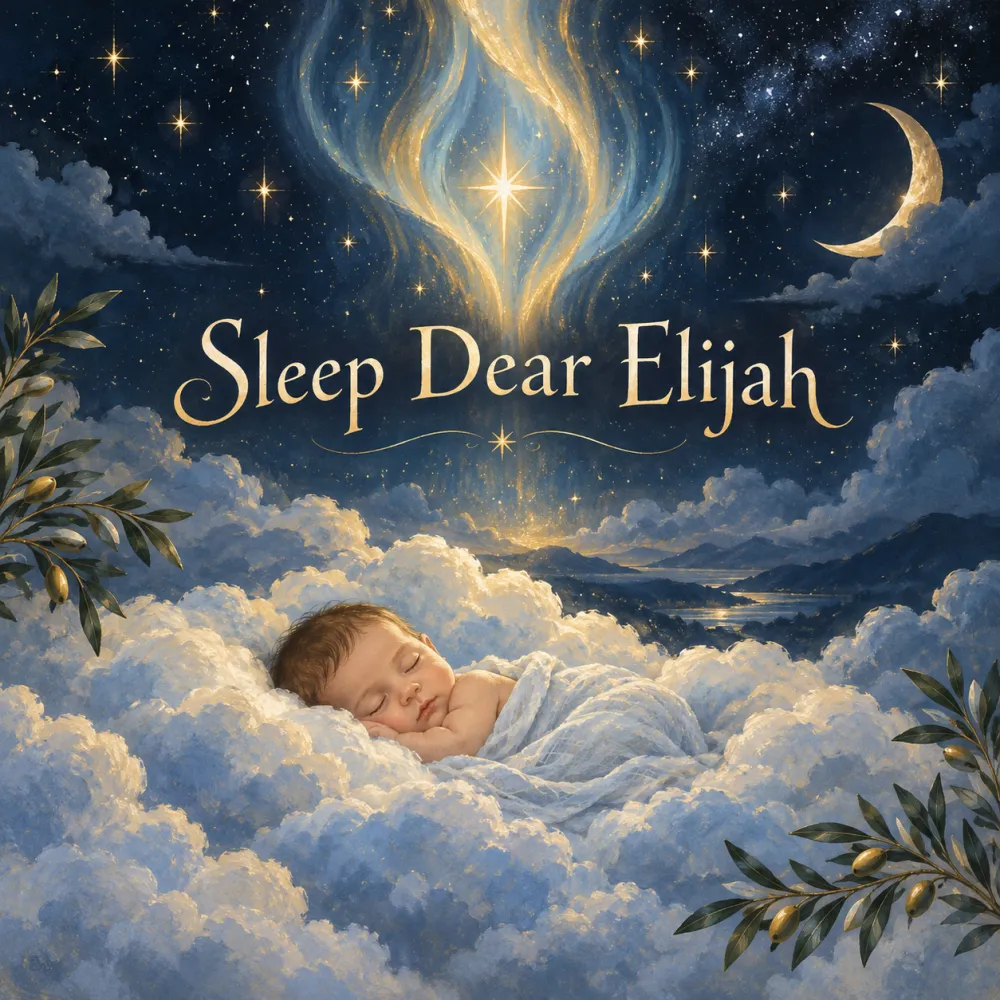 Album cover for Sleep Dear Elijah — a personalised Sleepmee lullaby.