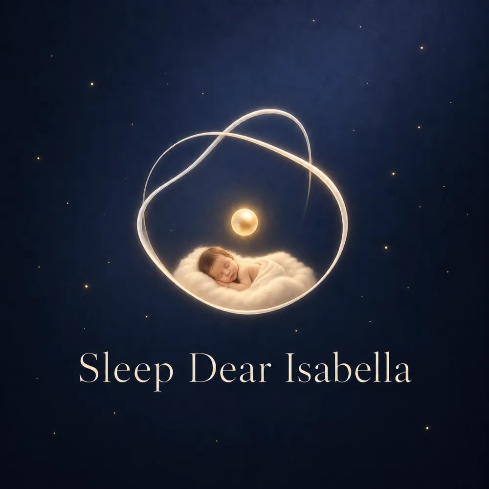 Album cover for Sleep Dear Isabella — a personalised Sleepmee lullaby.