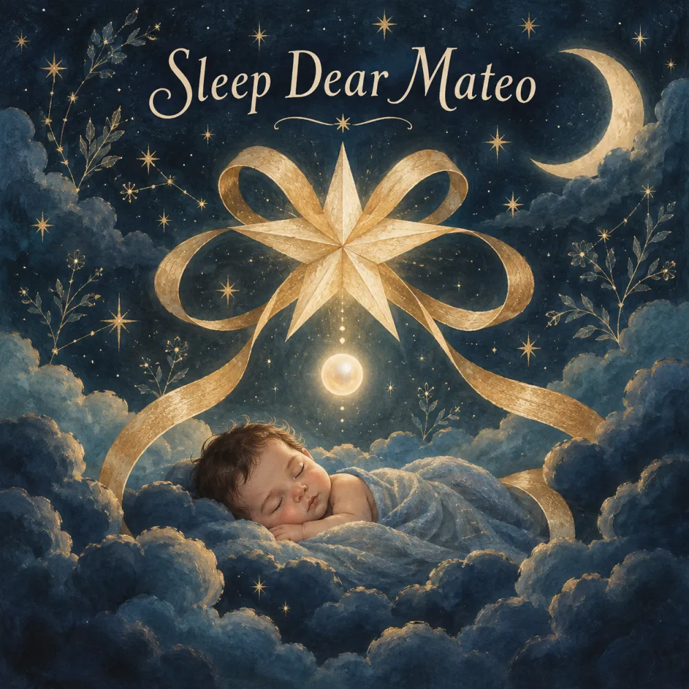 Album cover for Sleep Dear Mateo — a personalised Sleepmee lullaby.